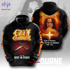 1948-2025 Rest In Peace Ozzy Osbourne Prince Of Darkness Thank You For The Memories 3D T-Shirt