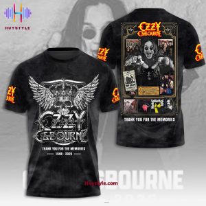 RIP Ozzy Osbourne 1948-2025 Thank You For The Memories 3D T-Shirt