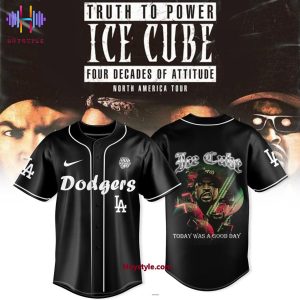 Los Angeles Dodger x Truth To Power Ice Cube 4 Decades Of Attitude North America Tour 2025 Limited Edition Baseball Jersey