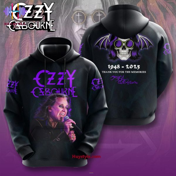 1948 – 2025 Thank You For The Memories Ozzy Ozbourne Special Edition 3D T-Shirt