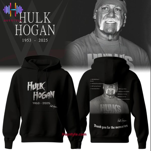 Hulk Hogan 1953-2025 Thank You For The Memories Limited Edition Hoodie