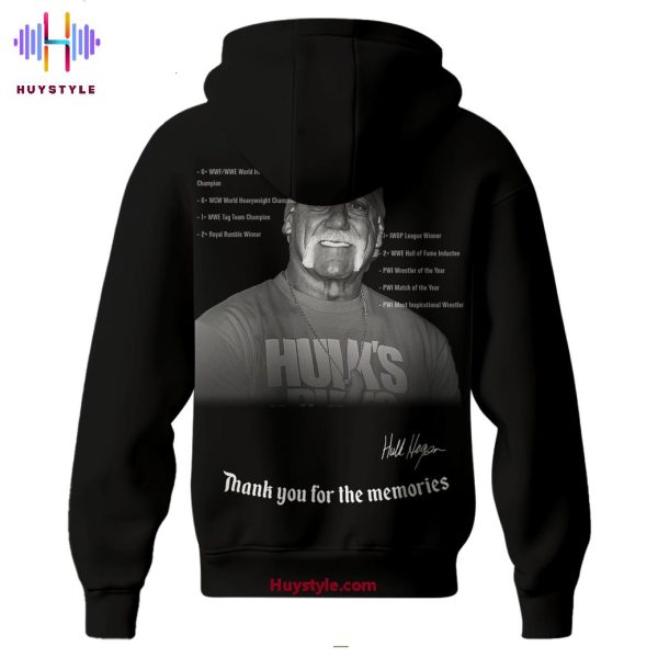 Hulk Hogan 1953-2025 Thank You For The Memories Limited Edition Hoodie
