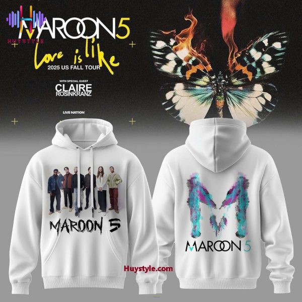 Maroon 5 Love Is Like Tour 2025 Limited Edition Hoodie