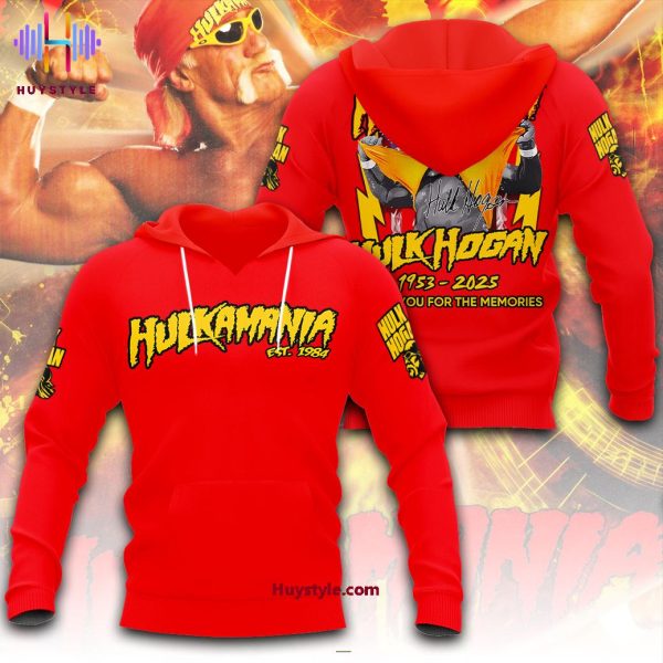 Hulk Hogan 1953-2025 Thank You For The Memories Hulkamania 3D T-Shirt