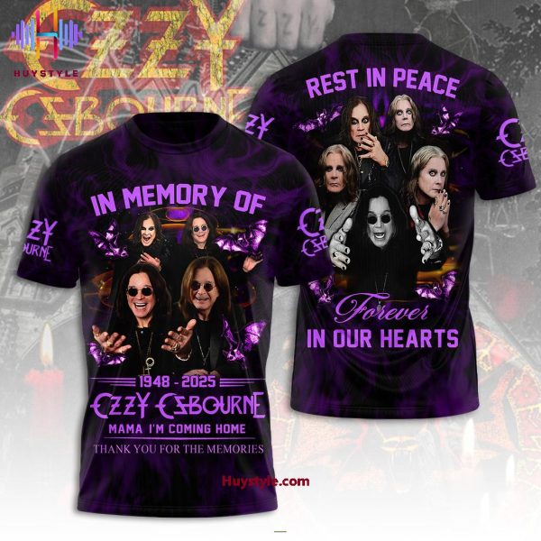 In Memory Of Ozzy Osbourne Rest In Peace Forever In Our Hearts Special Edition 3D T-Shirt