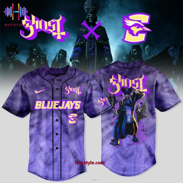 Creighton Bluejays x Ghost Band Tour 2025 Baseball Jersey
