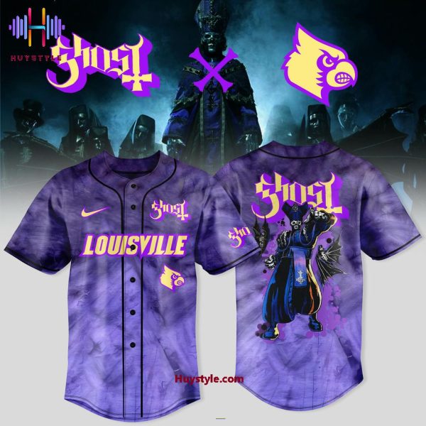 Louisville Cardinals x Ghost Band Tour 2025 Baseball Jersey