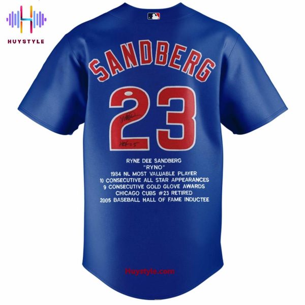 Chicago Cubs x Ryne Sandberg 1959-2025 Baseball Jersey – Navy