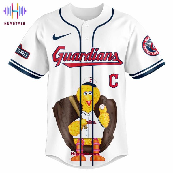 Cleveland Guardians x 123 Sesame Street Custom Name Baseball Jersey