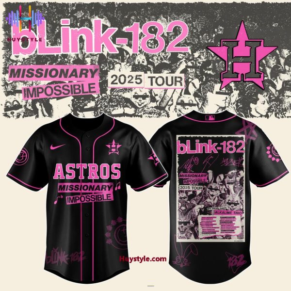 Houston Astros x Blink-182 Missionary Impossible 2025 Baseball Jersey