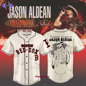 Boston Red Sox x Jason Aldean Full Throttle Tour 2025 Limited Edition Baseball Jersey