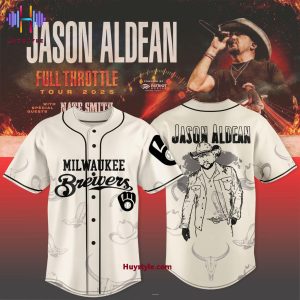 Milwaukee Brewers x Jason Aldean Full Throttle Tour 2025 Limited Edition Baseball Jersey