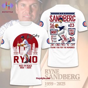 Chicago Cubs x Ryne Sandberg 1959-2025 “Number 23” Baseball Jersey