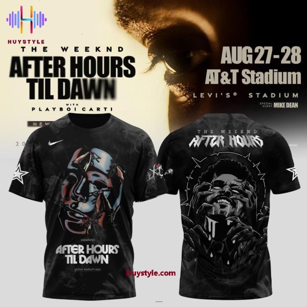 Dallas Cowboys x The Weeknd After Hours Til Dawn Stadium World 2025 3D T-Shirt