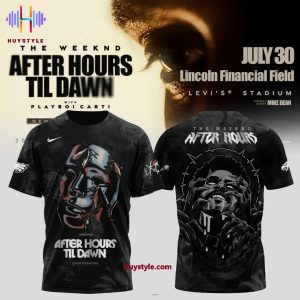 Philadelphia Eagles The Weeknd After Hours Til Dawn 2025 Stadium Tour Hoodie