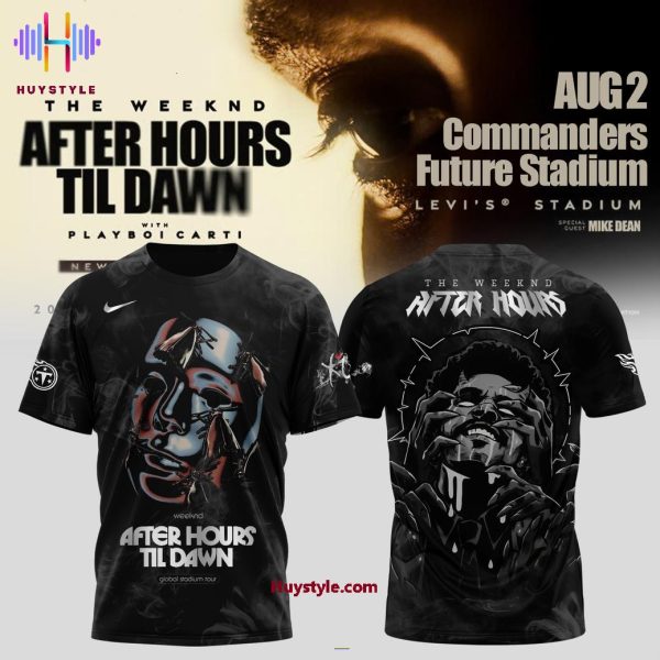 Tennessee Titans x The Weeknd After Hours Til Dawn Stadium World 2025 3D T-Shirt