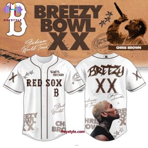 Boston Red Sox x Chris Brown “Breezy Bowl XX” World Tour 2025 Limited Edition Baseball Jersey