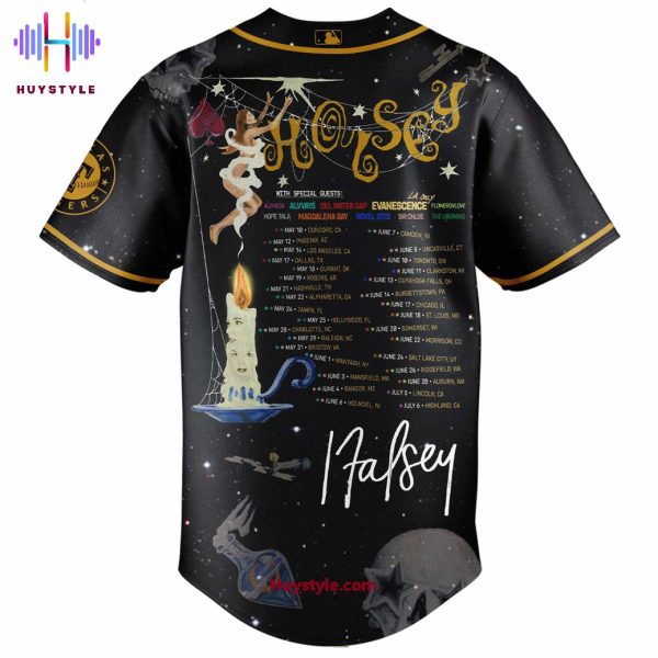 Texas Rangers x Halsey “For My Last Trick” Tour 2025 Limited Edition Baseball Jersey