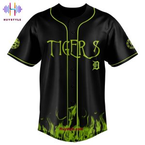 Detroit Tigers x Oogie Boogie Base Halloween Patry 2025 Limited Edition Baseball Jersey