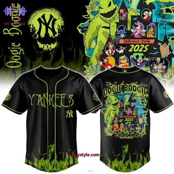 New York Yankees x Oogie Boogie Base Halloween Patry 2025 Limited Edition Baseball Jersey
