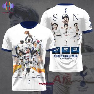 2015-2025 No.7 Son Heung-Min x Tottenham FC Limited Edition 3D T-Shirt