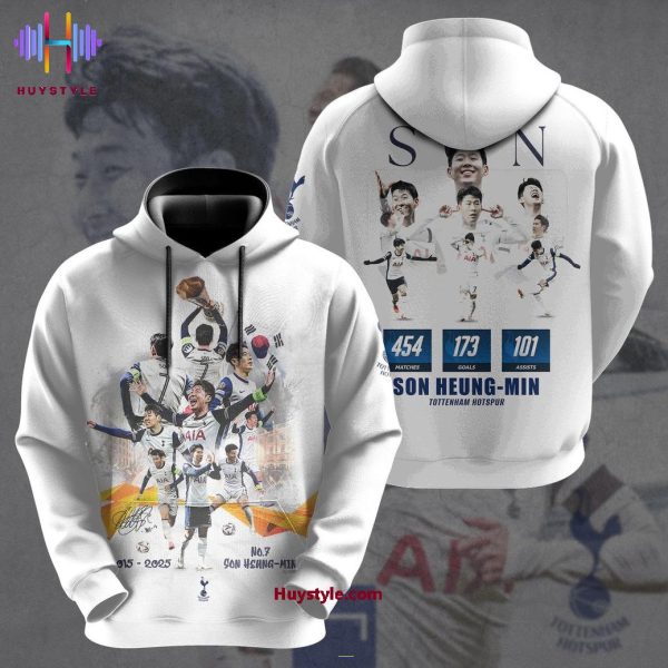 2015-2025 No.7 Son Heung-Min x Tottenham FC Limited Edition 3D T-Shirt