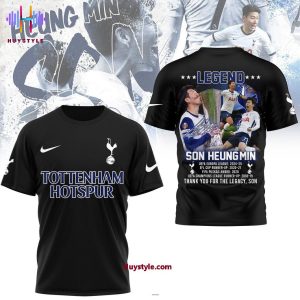 Tottenham FC x Son Heung-Min 2015-2025 Thank You For The Memories 3D T-Shirt