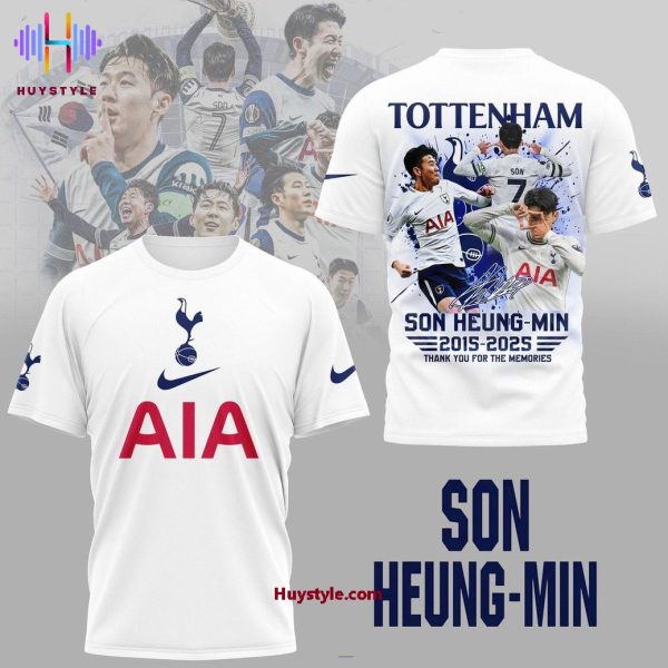 Tottenham FC x Son Heung-Min 2015-2025 Thank You For The Memories 3D T-Shirt