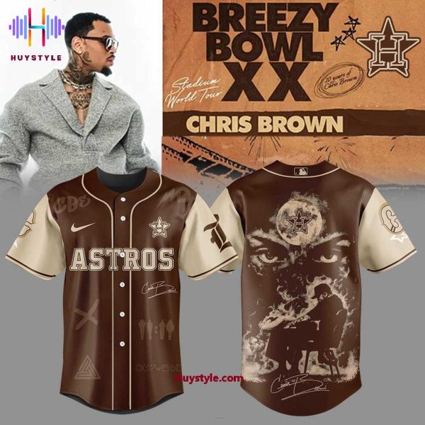 Houston Astros x Breezy Bowl XX Chris Brown Special Edition Baseball Jersey