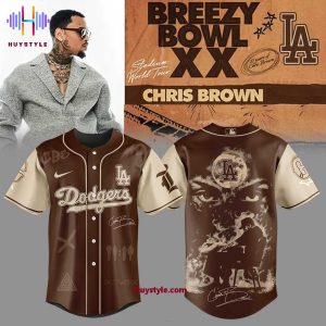 Los Angeles Dodgers x Breezy Bowl XX Chris Brown Special Edition Baseball Jersey