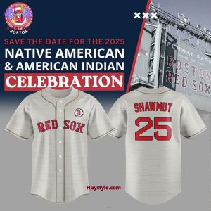 Boston Red Sox Native American & American Indian 2025 Baseball Jersey