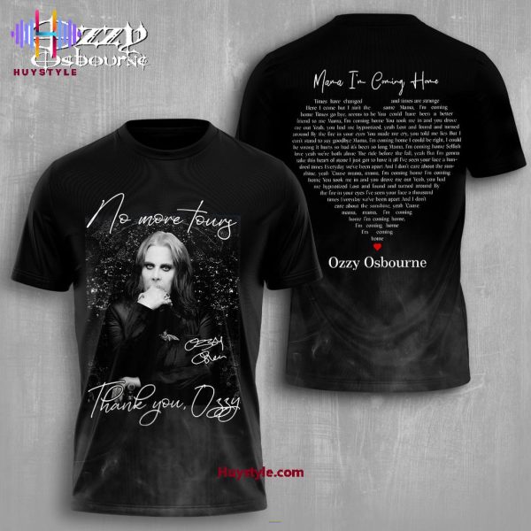 No More Tour Thank You Ozzy Osbourne Limited Edition 3D T-Shirt