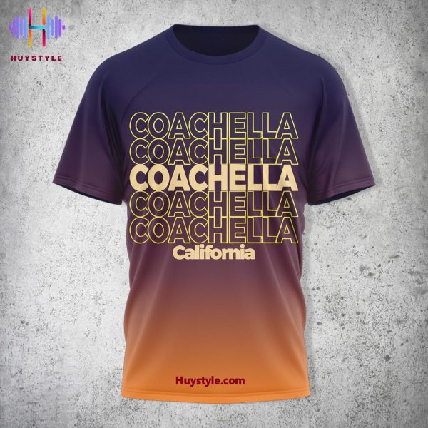 Coachella California 2025 Limited Edition 3D T-Shirt
