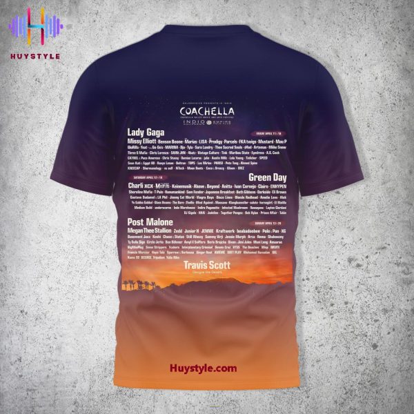 Coachella California 2025 Limited Edition 3D T-Shirt