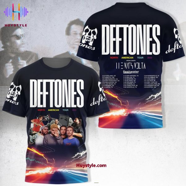 Deftones North American Tour 2025 Limited Edition 3D T-Shirt