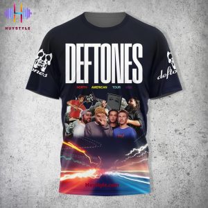 Deftones North American Tour 2025 Limited Edition 3D T-Shirt