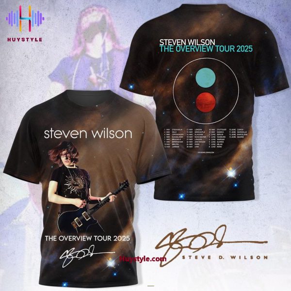 Steven Wilson The Overview Tour 2025 Limited Edition 3D T-Shirt
