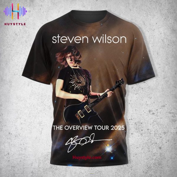 Steven Wilson The Overview Tour 2025 Limited Edition 3D T-Shirt
