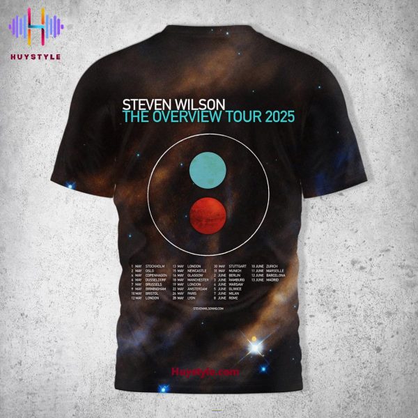 Steven Wilson The Overview Tour 2025 Limited Edition 3D T-Shirt