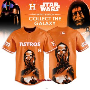 Houston Astros x “C-3PO” Star War Collect The Galaxy Baseball Jersey