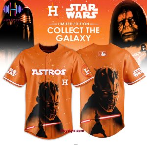 Houston Astros x “Darth Maul” Star War Collect The Galaxy Baseball Jersey