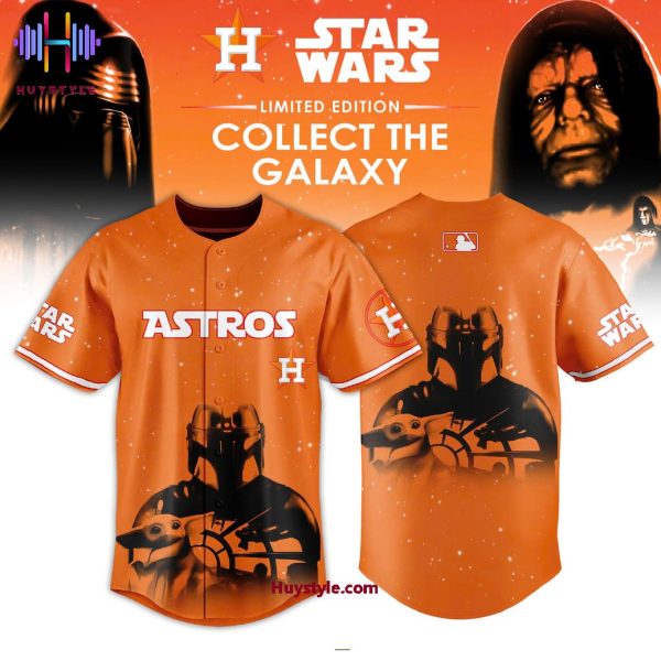 Houston Astros x “The Mandalorian” Star War Collect The Galaxy Baseball Jersey