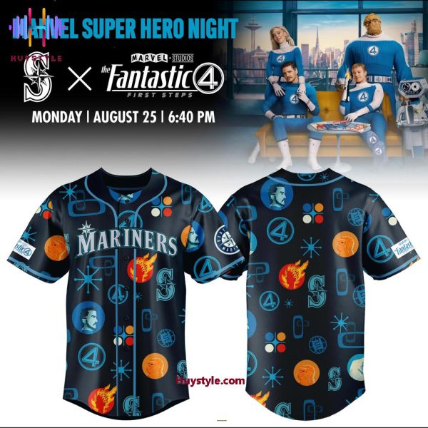 Seattle Mariners The Fantastic 4 Night 2025 Special Edition Baseball Jersey