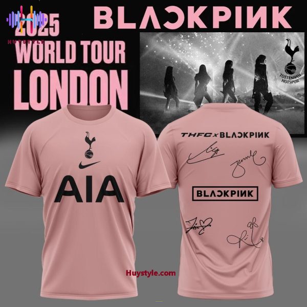 Tottenham FC x Blackpink 2025 World Tour London 3D T-Shirt – Pink