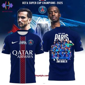 Paris Saint-Germain We Are Paris UEFA Super Cup Winner 3D T-Shirt