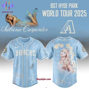 Arizona Diamondbacks x Sabrina Carpenter BST Hyde Park World Tour 2025 Baseball Jersey