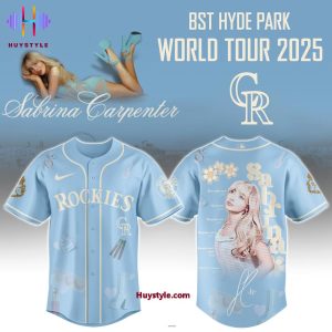 Colorado Rockies x Sabrina Carpenter BST Hyde Park World Tour 2025 Baseball Jersey