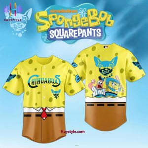 El Paso Chihuahuas x Spongebob Squarepants 2025 Limited Edition Baseball Jersey