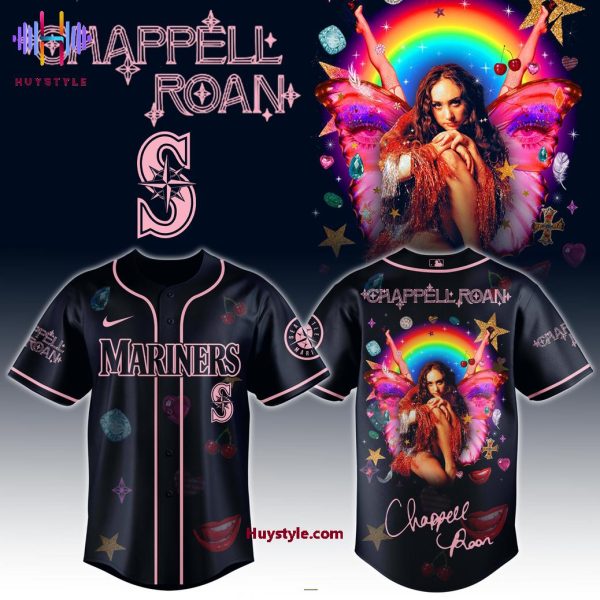 Seattle Mariners x Chappell Roan Visions Of Damsels & Other Dangerous Things Tour 2025 Limited Edition Baseball Jersey