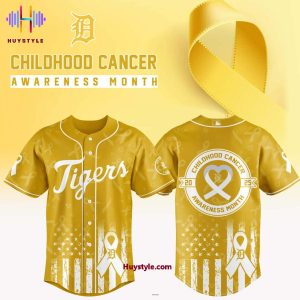Detroit Tigers x Childhood Cancer Awareness Month 2025 Baseball Jersey